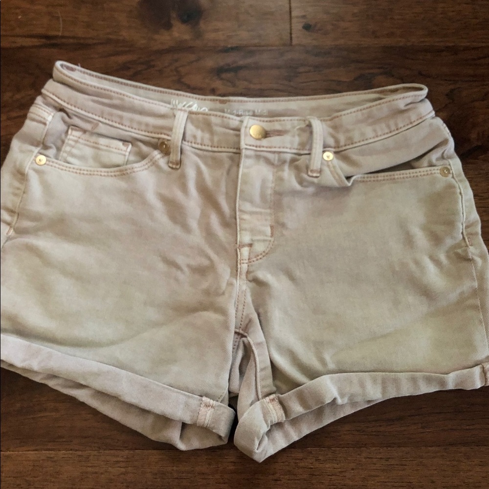 Blush Pink Denim Shorts